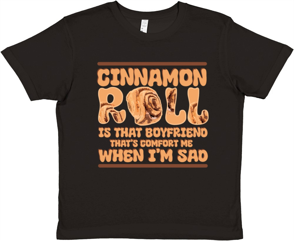 Cinnamon Roll Is That Boyfriend That Comforts Me Premium Kids Crewneck T-shirt
