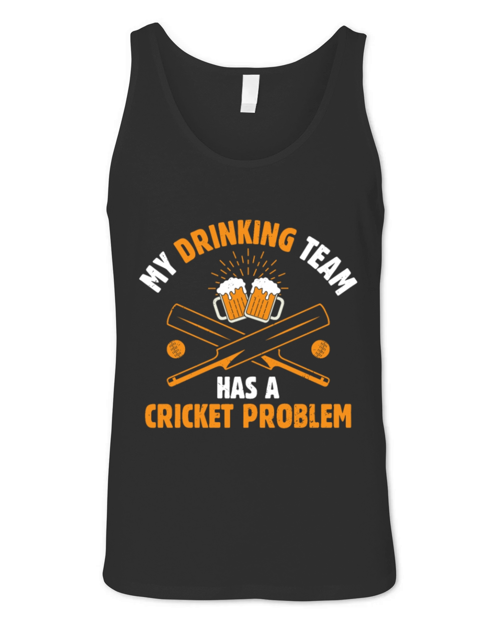 Beer Drinker Cricket Cricketer Cricket Player Unisex Jersey Tank