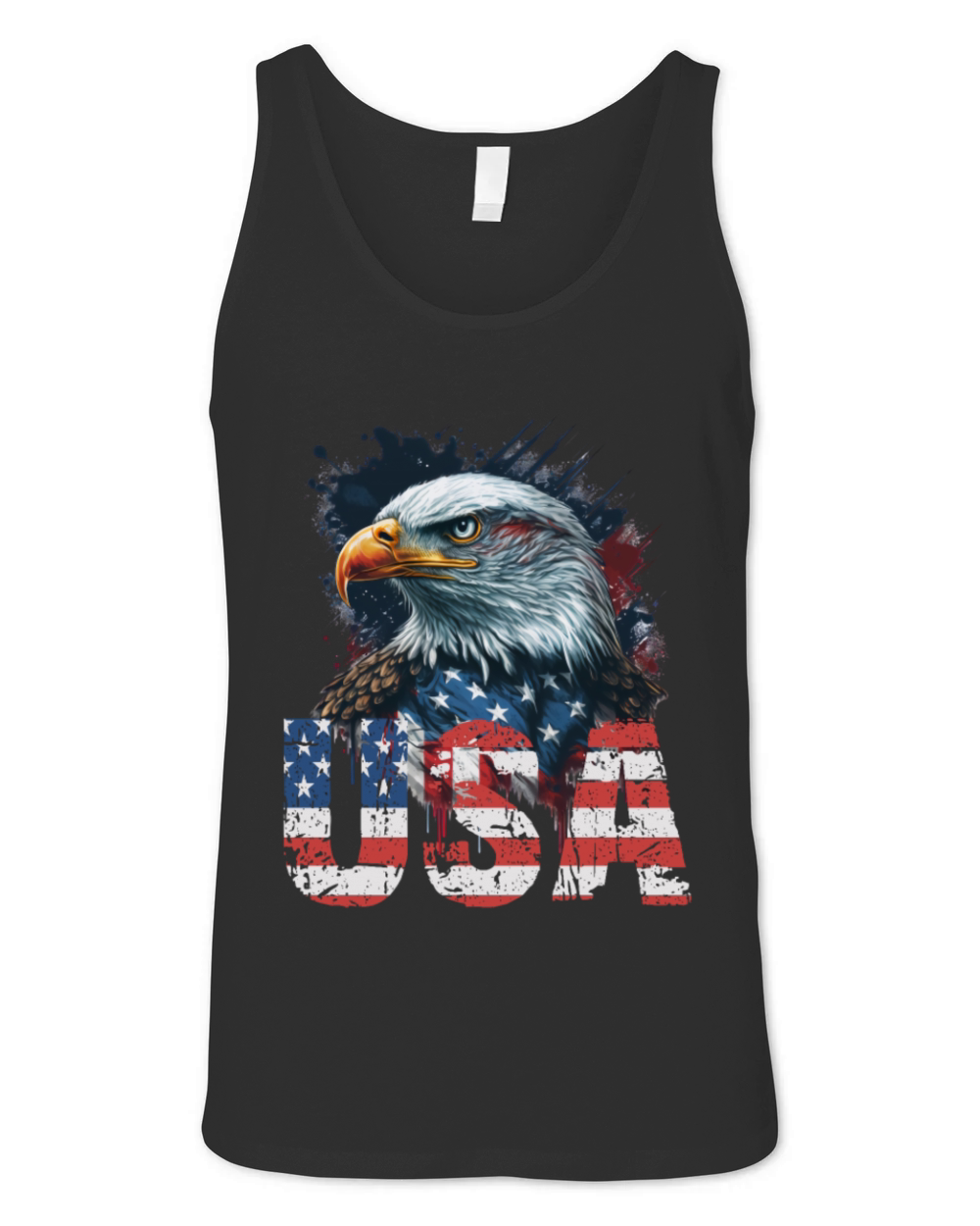 Patriotic Eagle 010 Unisex Jersey Tank