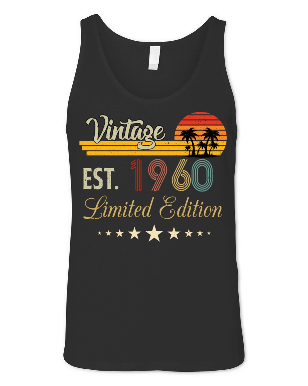 Vintage Est 1960 Limited Edition Birthday Unisex Jersey Tank