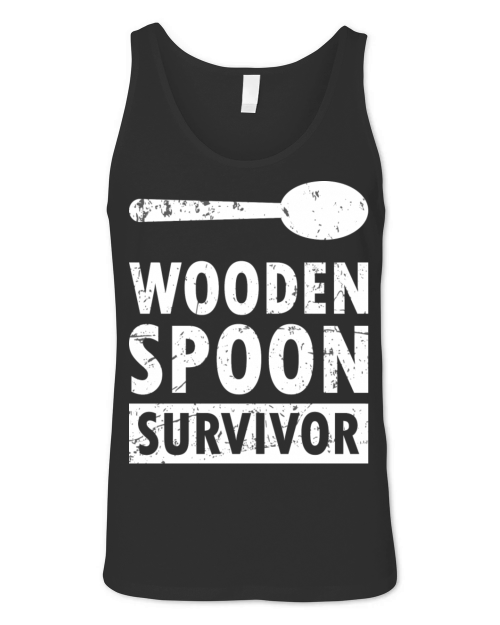 Wooden Spoon Survivor Funny Sayings Cool Unisex Jersey Tank