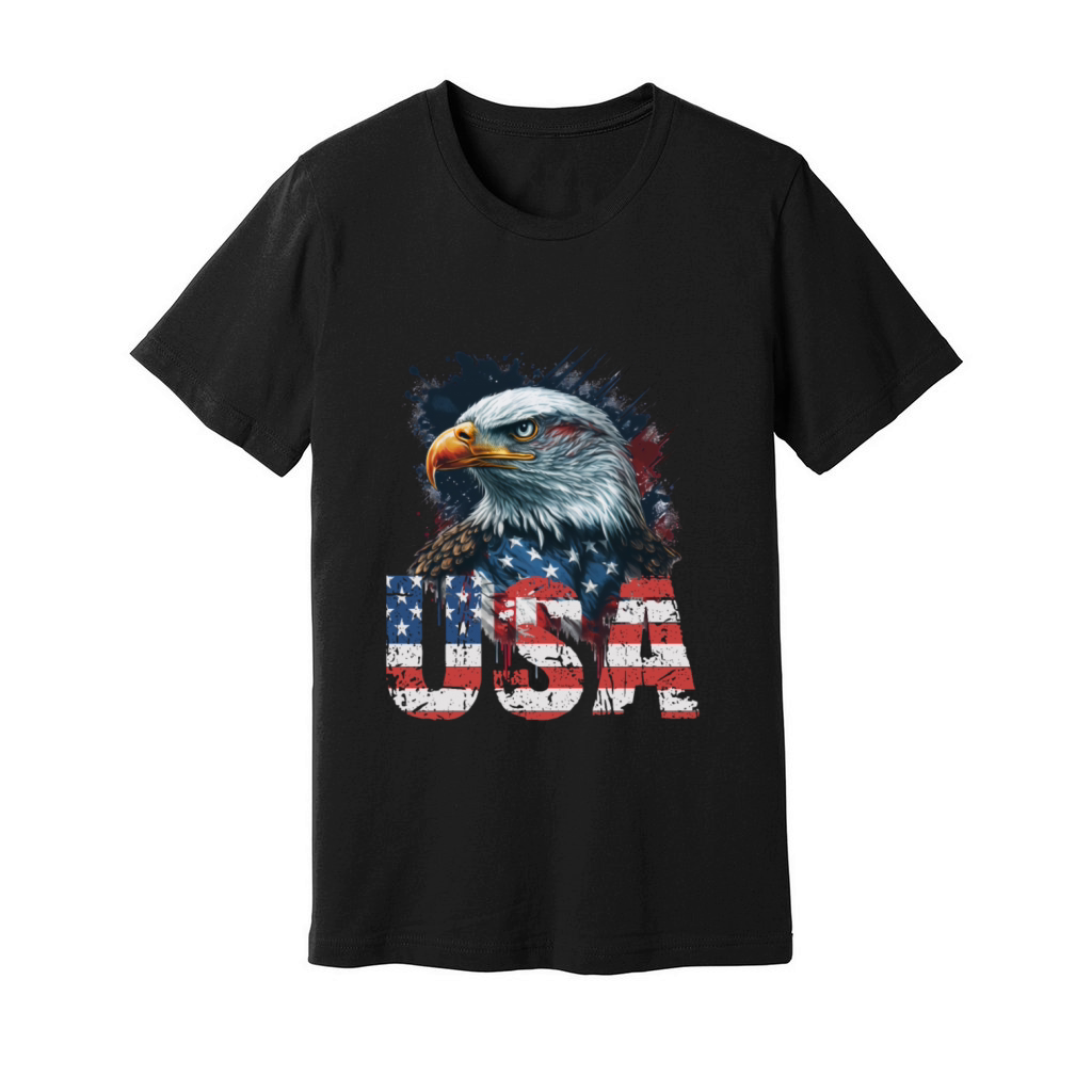 Patriotic Eagle 010 Unisex Jersey Tee