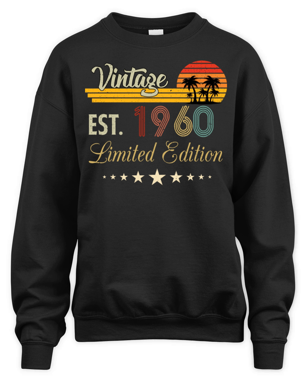 Vintage Est 1960 Limited Edition Birthday Unisex Premium Crewneck Sweatshirt