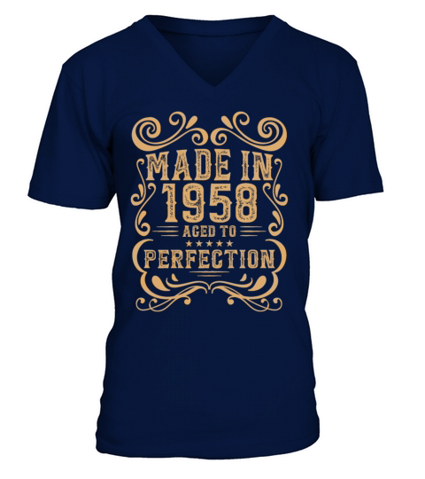 Vintage 1958 Aged to Perfection V-Neck T-shirt