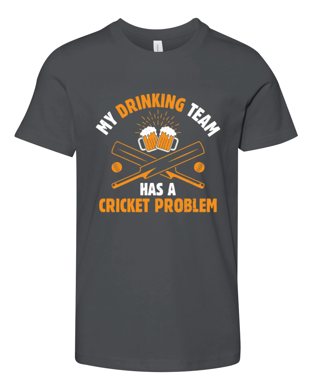 Beer Drinker Cricket Cricketer Cricket Player Youth Unisex Jersey Tee