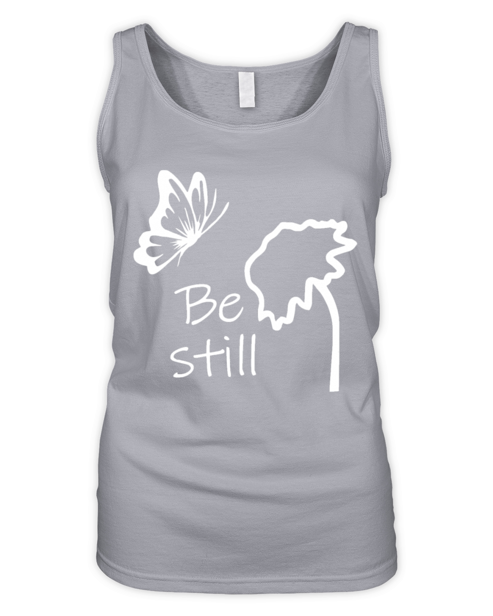 Be Still for dark colors Organic Women's Tank Top