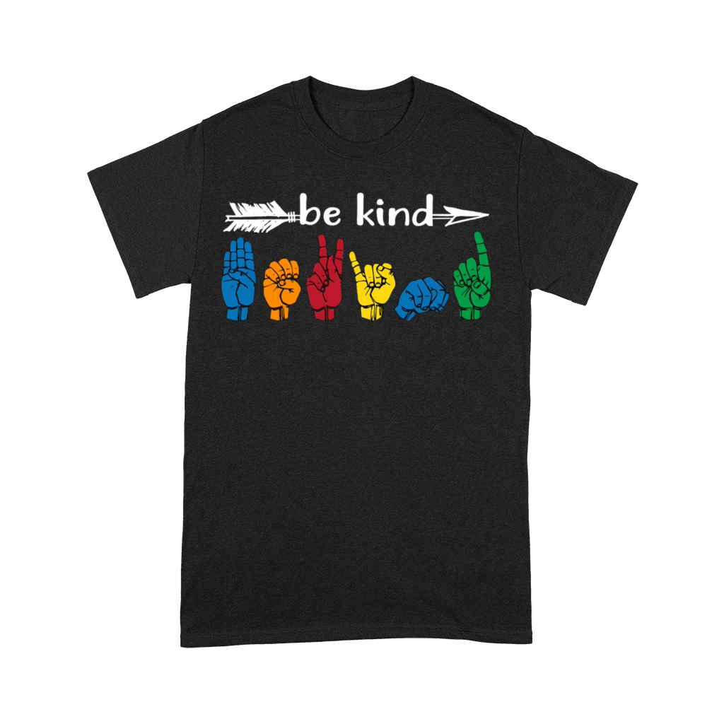 Be Kind Asl American Sign Language Premium T-shirt