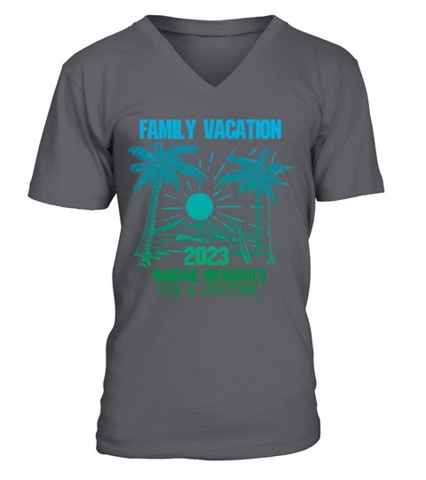 Summer Family Vacation Making Memories V-Neck T-shirt
