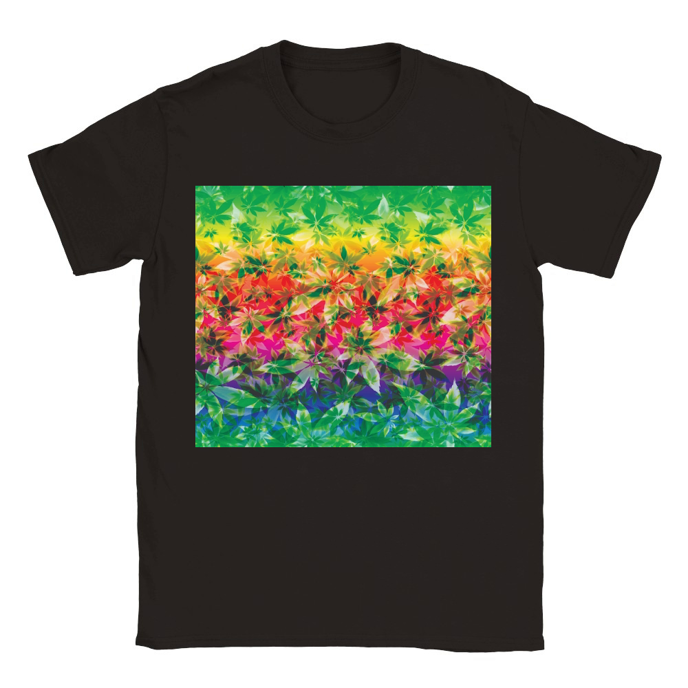 Marijuana Weed Hippie Tumbler Classic Kids Crewneck T-shirt