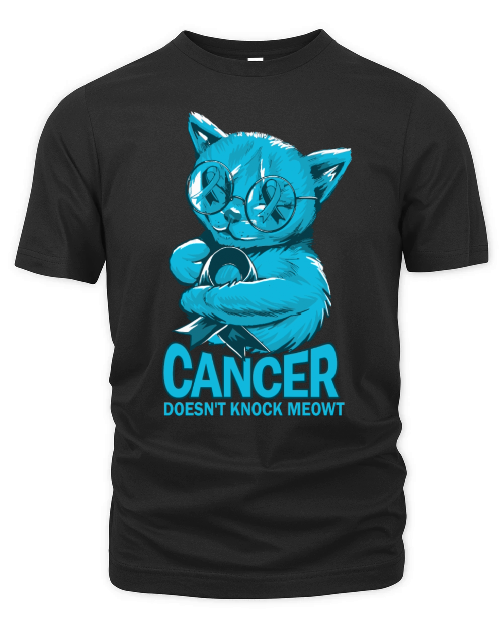 Cancer Doesnt Knock Prostate Cancer Organic Unisex T-shirt