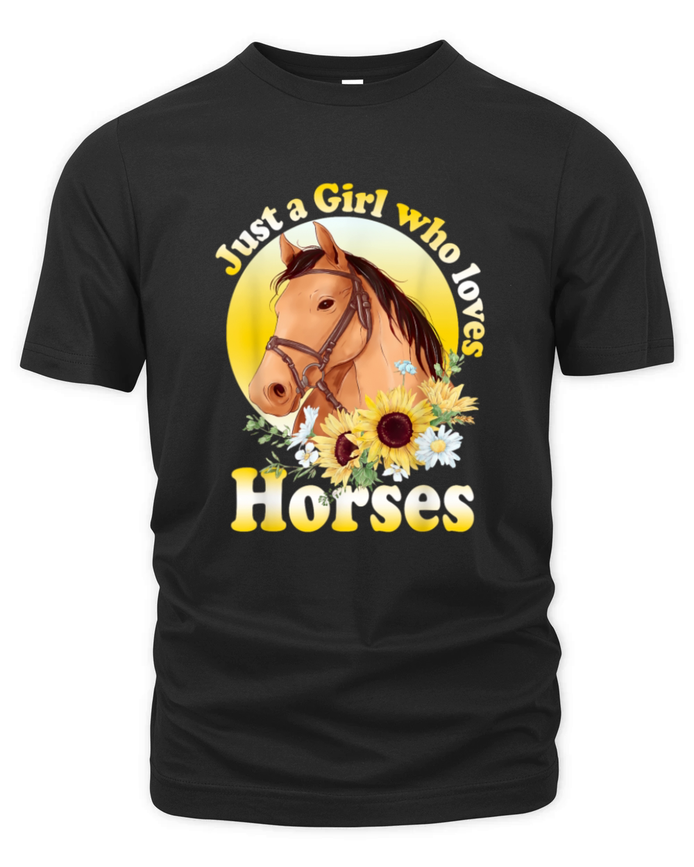 Just A Girl Who Loves Horses T-Shirt Organic Unisex T-shirt