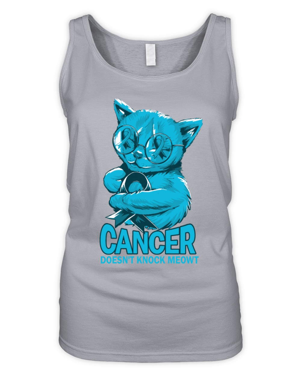Cancer Doesnt Knock Prostate Cancer Organic Women's Tank Top