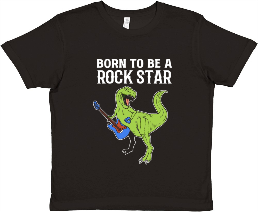 Born to Rock Star Performer Gift Premium Kids Crewneck T-shirt