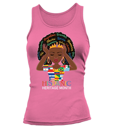 Afro Girl Hispanic National Hispanic Heritage Tank top Woman