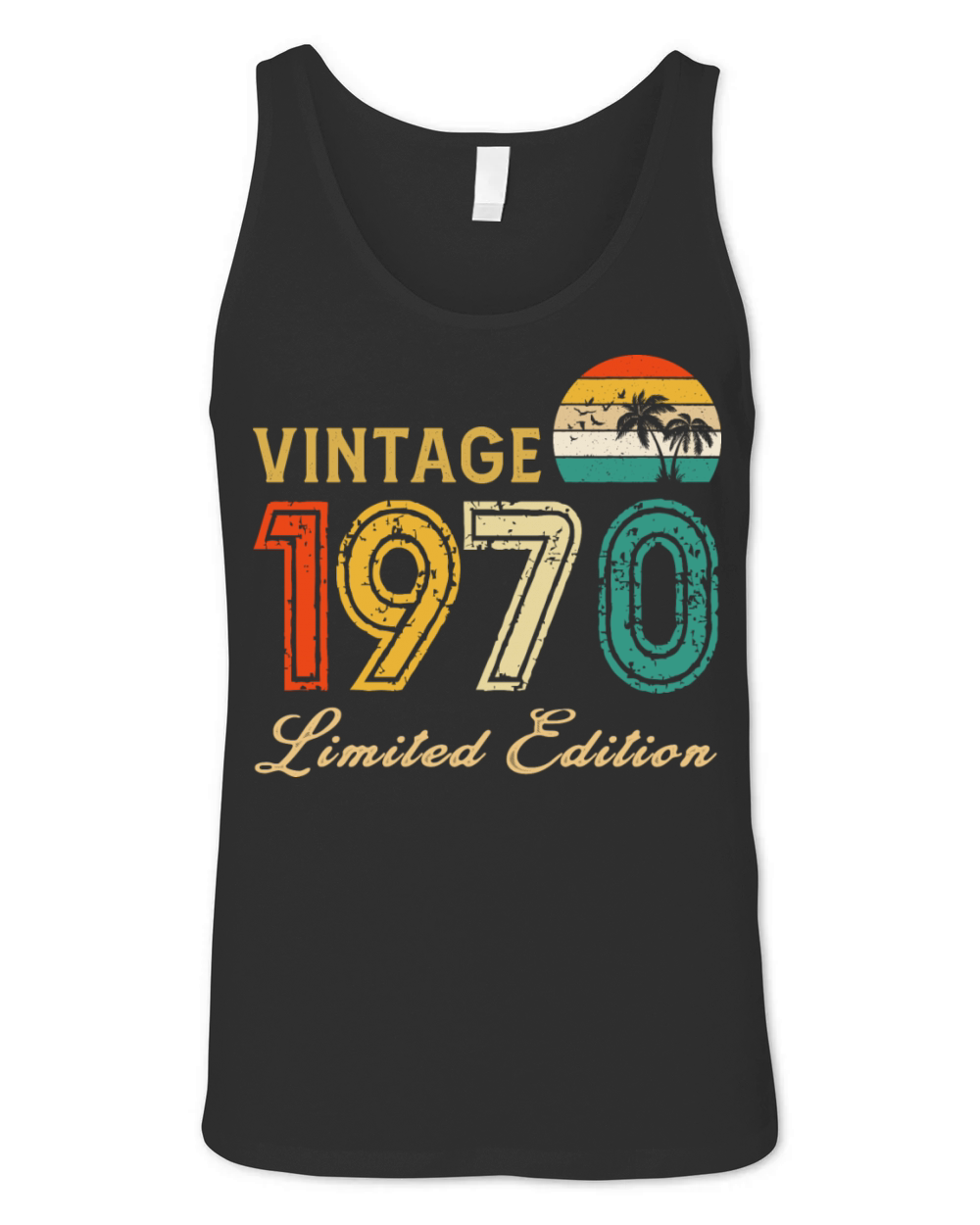 Vintage 1970 Limited Edition Made In 1970 Birthday Unisex Jersey Tank
