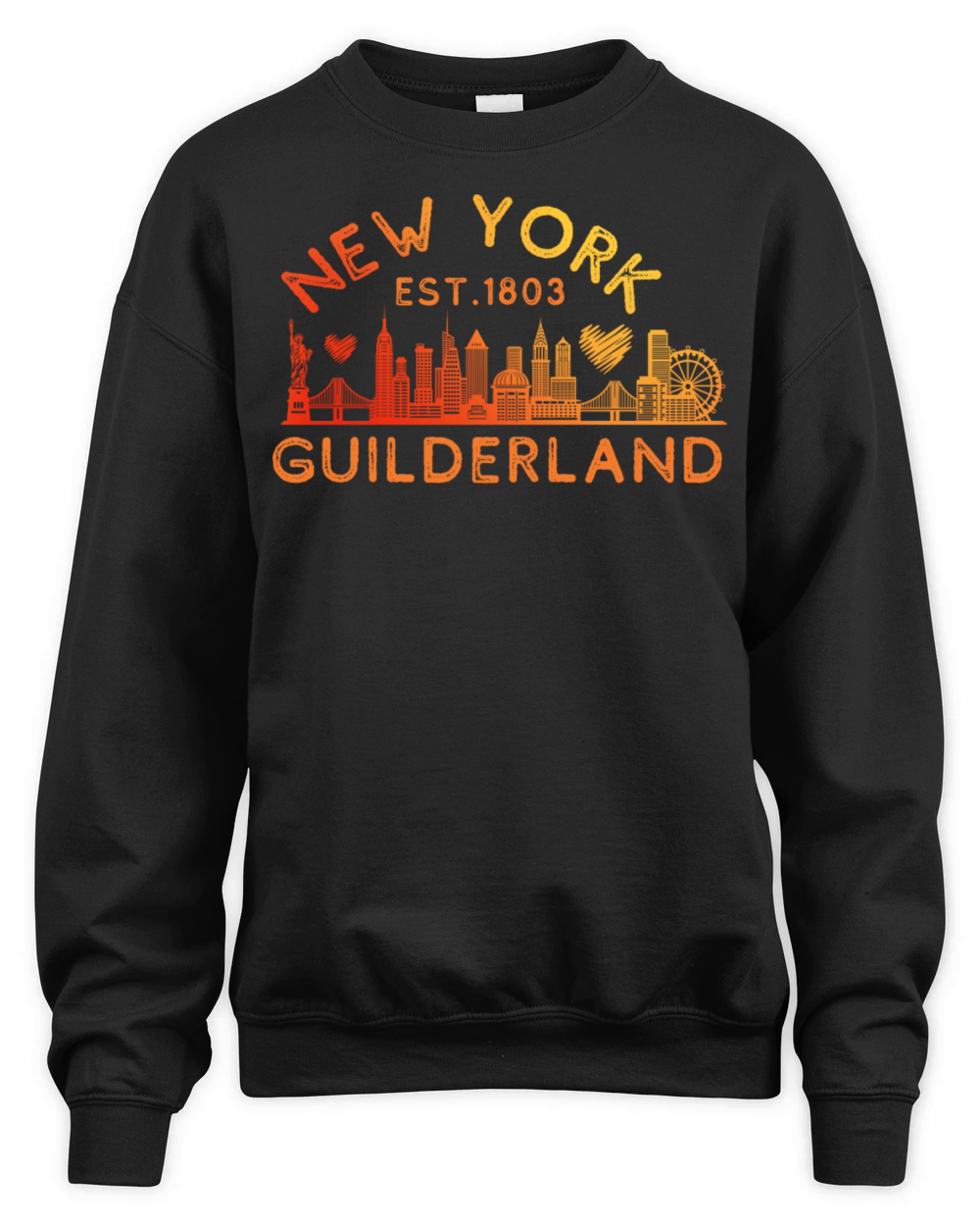 Guilderland New York Established 1803 Home Town Unisex Premium Crewneck Sweatshirt