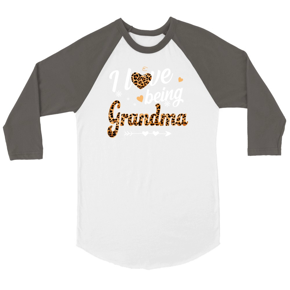 I Love Being Grandma Unisex ¾ sleeve Raglan T-shirt