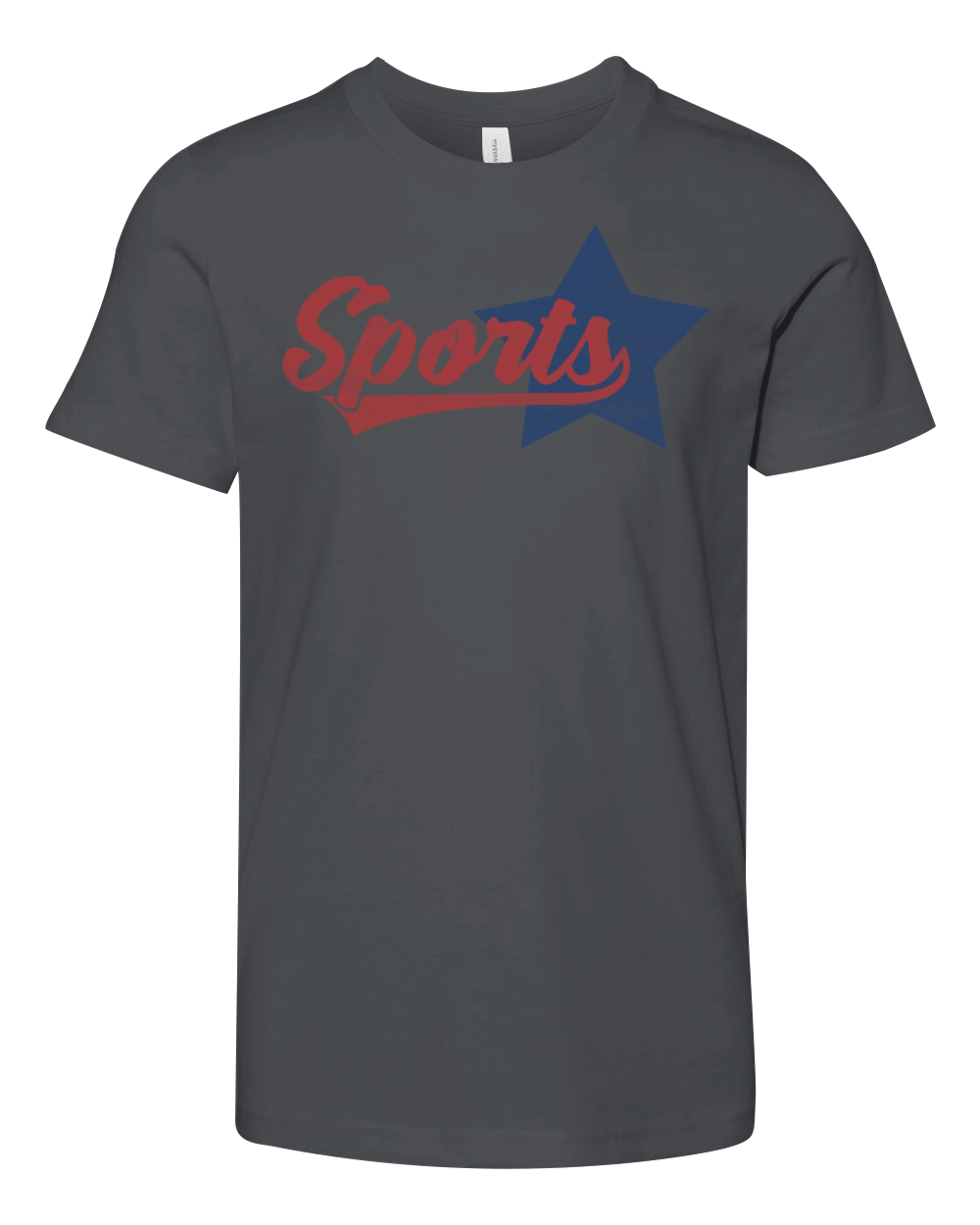 Sports Vintage Retro Lettering Youth Unisex Jersey Tee