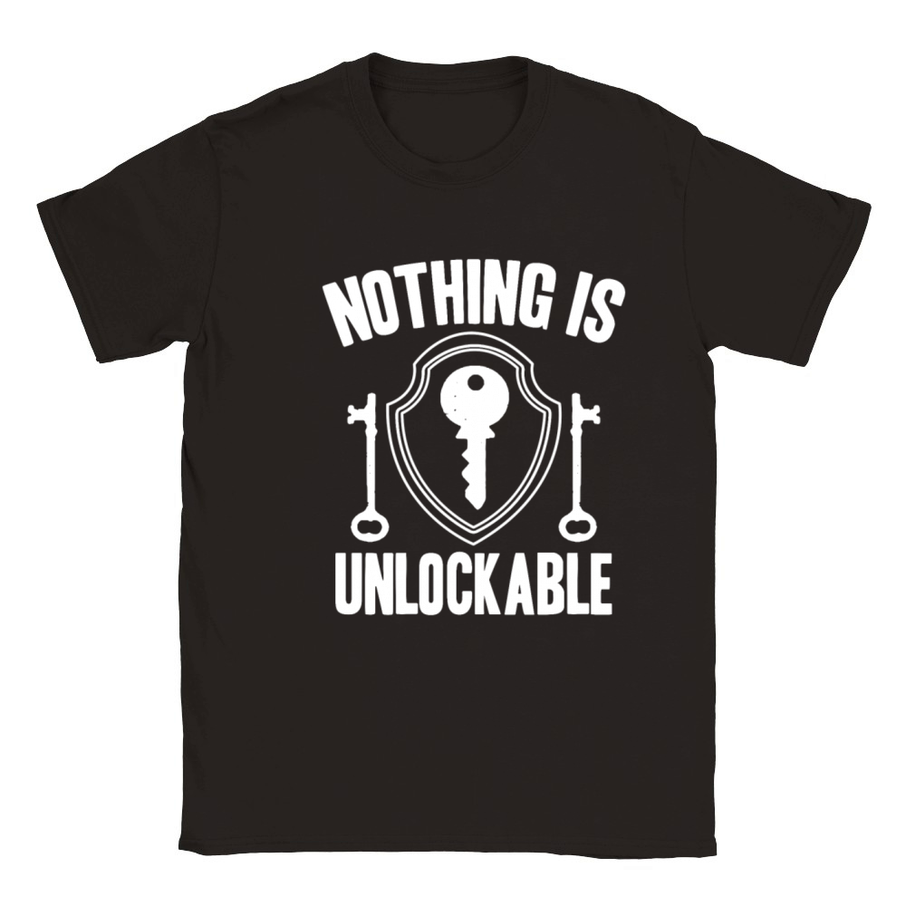Locksmith Nothing Is Unlockable Pick Tools Classic Kids Crewneck T-shirt