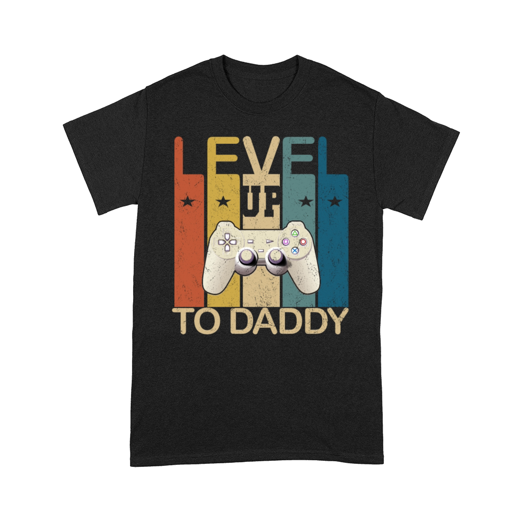 Vintage Level up to Daddy Fathers Comfort T-shirt