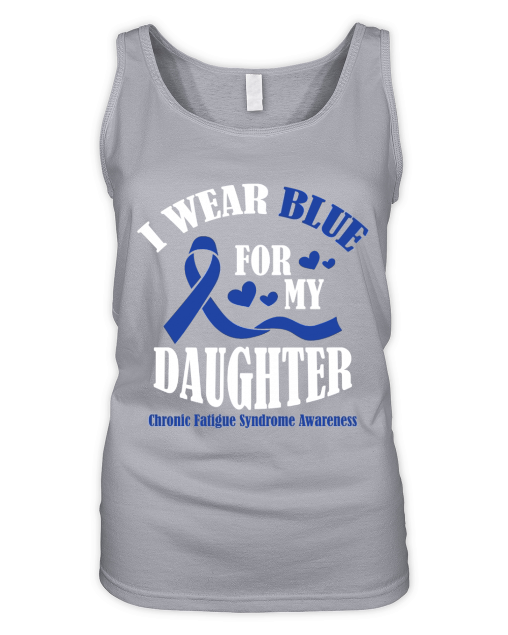 I Wear Blue For My Daughter Chronic Fatigue Organic Women's Tank Top