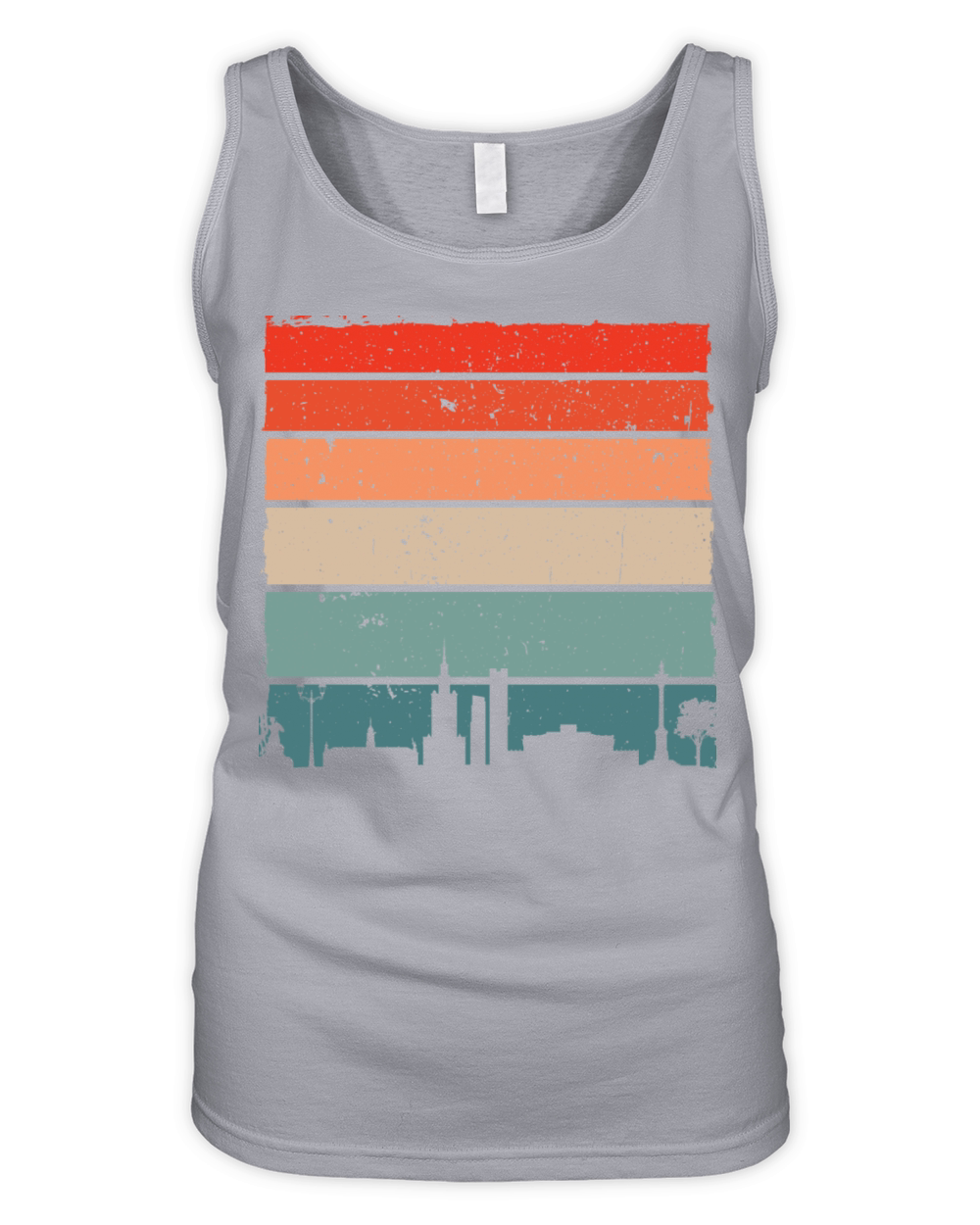 Vintage Warsaw city Organic Women's Tank Top