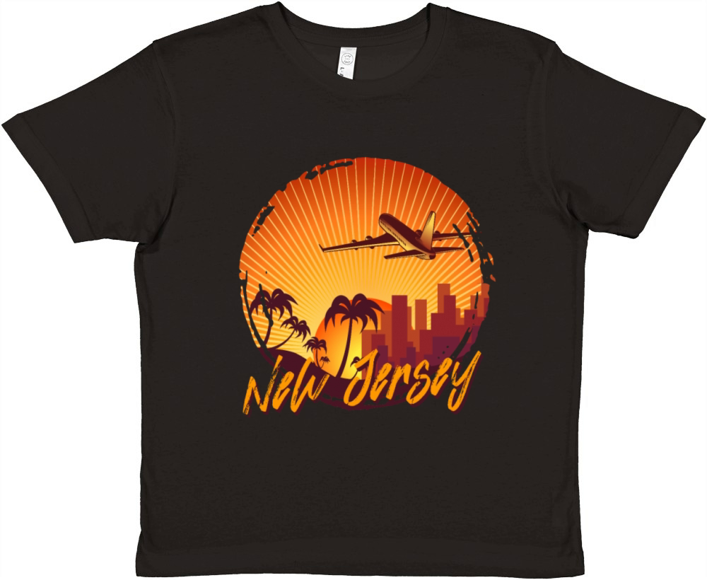 New Jersey Usa Staate Premium Kids Crewneck T-shirt