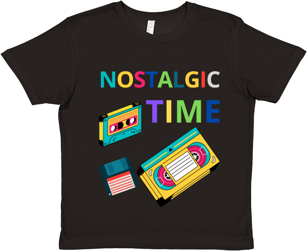 Nostalgic Time Premium Kids Crewneck T-shirt