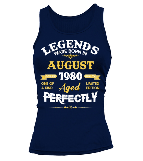 Vintage Aged To Perfection August 1980 Tank top Woman