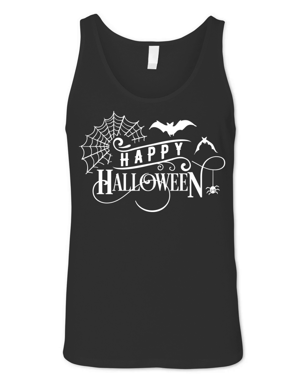 Happy Halloween white Unisex Jersey Tank