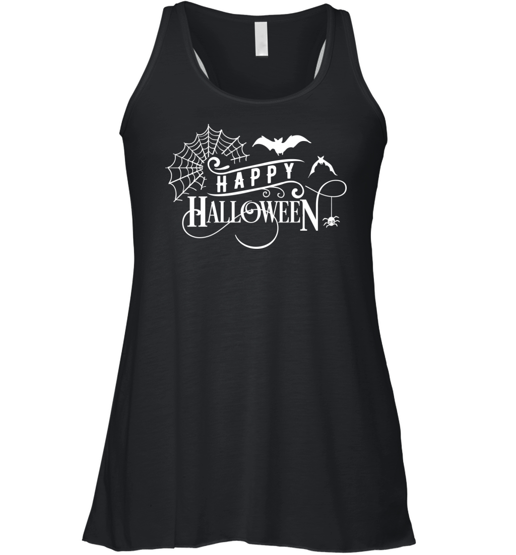 Happy Halloween white Women's Flowy Tank Top