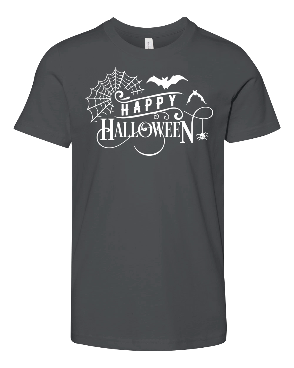 Happy Halloween white Youth Unisex Jersey Tee