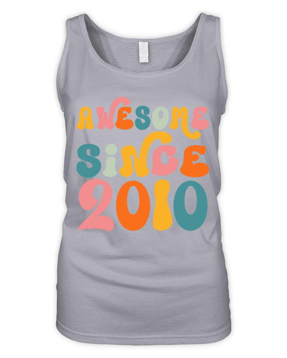Awesome Since 2010 13th Birthday Vintage Retro Organic Women's Tank Top