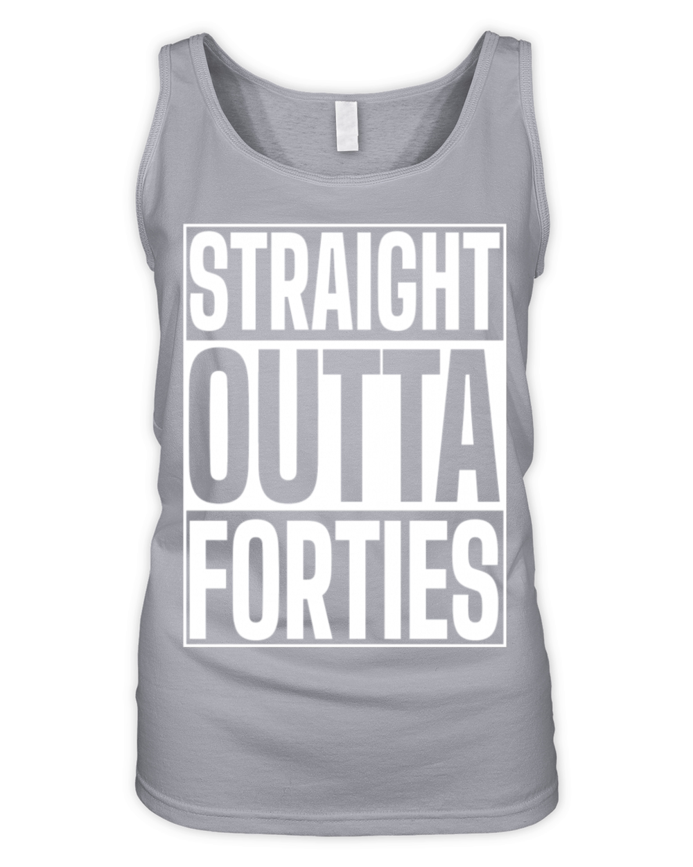 Straight Outta Forties Funny 50th Birthday Organic Women's Tank Top