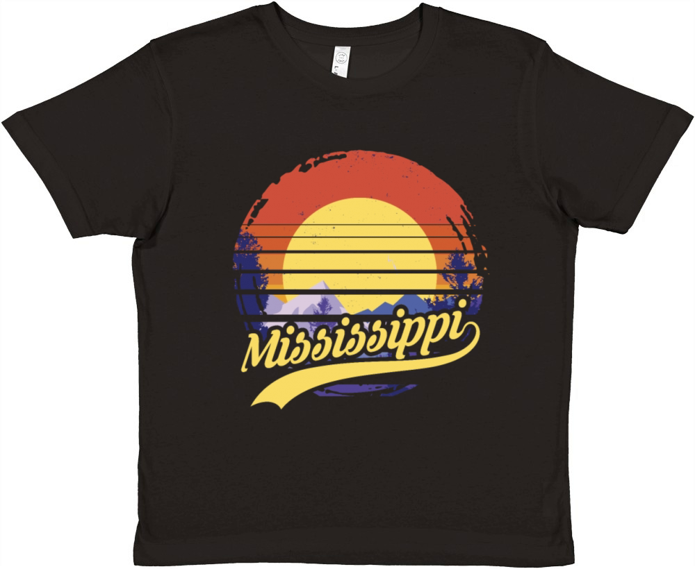 Mississippi Usa Staate Premium Kids Crewneck T-shirt