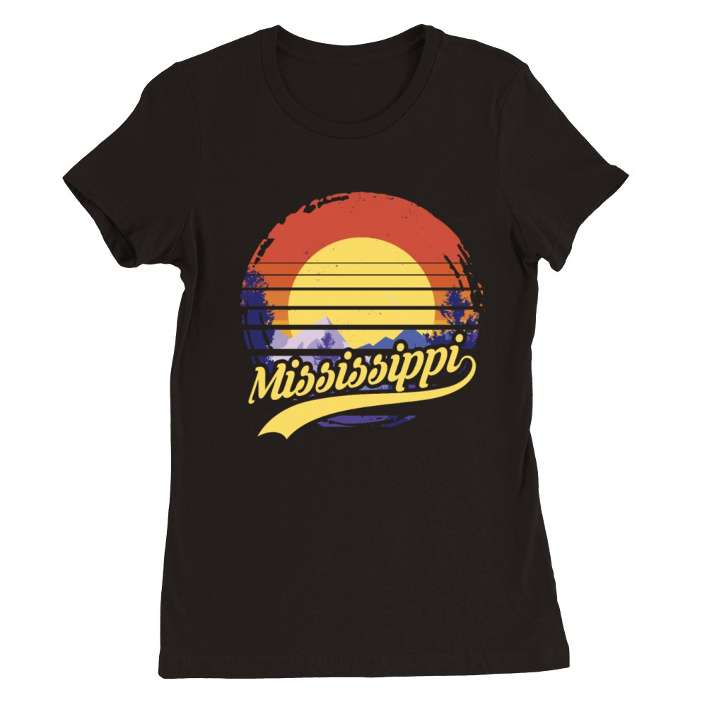 Mississippi Usa Staate Premium Womens Crewneck T-shirt