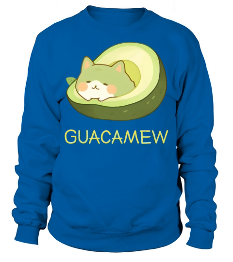 Guacamew Funny Avocado Kawaii Cat Lover Sweatshirt Unisex
