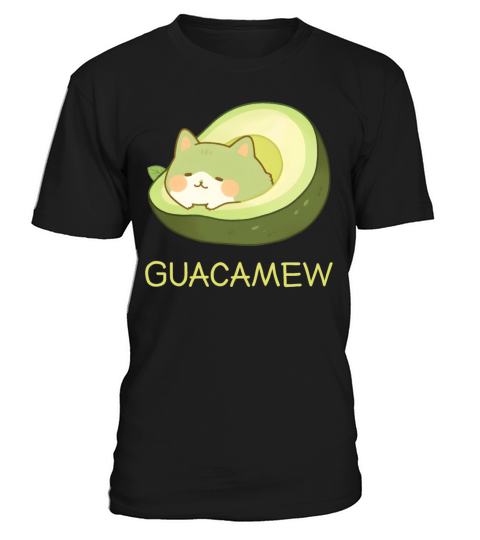 Guacamew Funny Avocado Kawaii Cat Lover T-Shirt Unisex