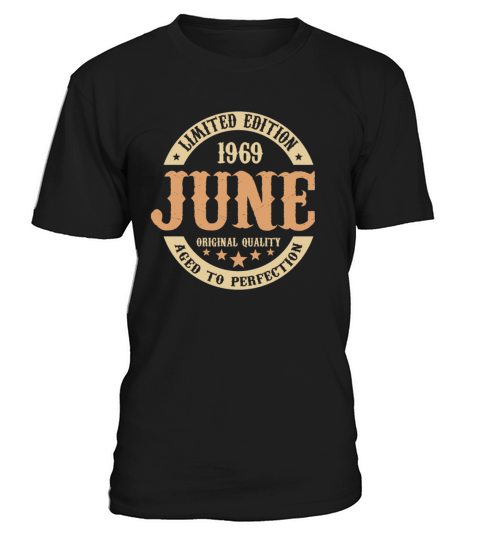 June 1969 Vintage Birthday Present T-Shirt Unisex