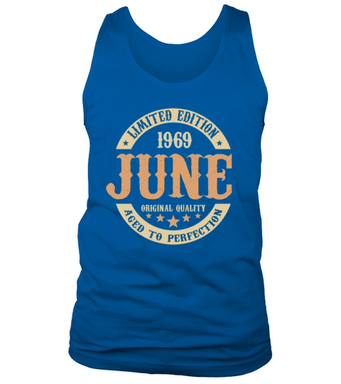 June 1969 Vintage Birthday Present Tank Top Unisex