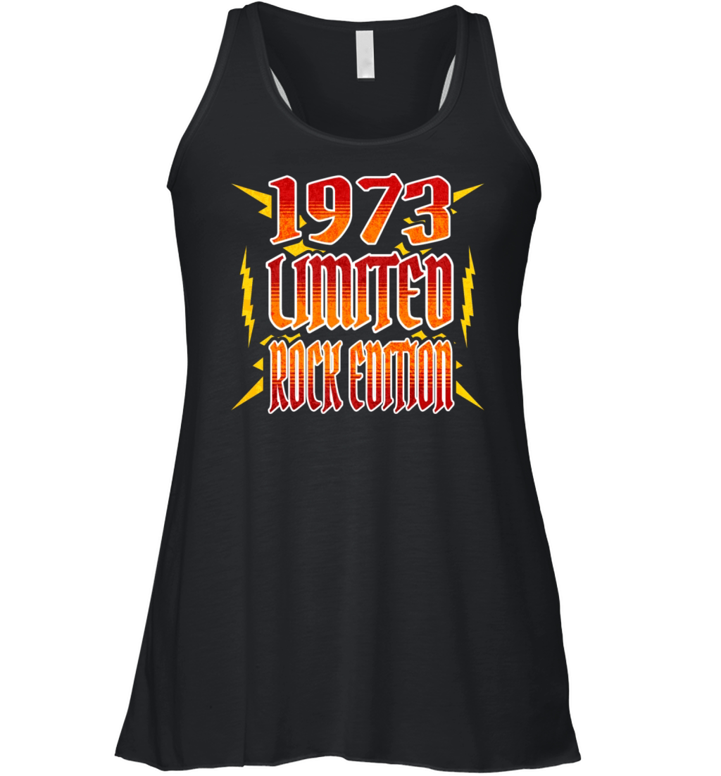 Limited Rock Edition 1973 50th Birthday Rocker Women's Flowy Tank Top