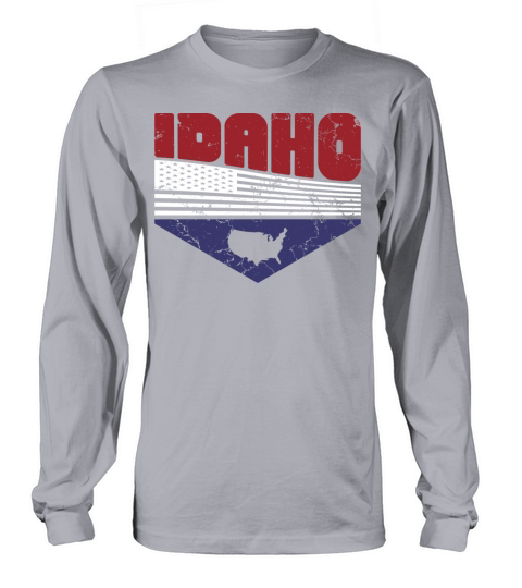 Retro Vintage Idaho Usa Long sleeved Unisex