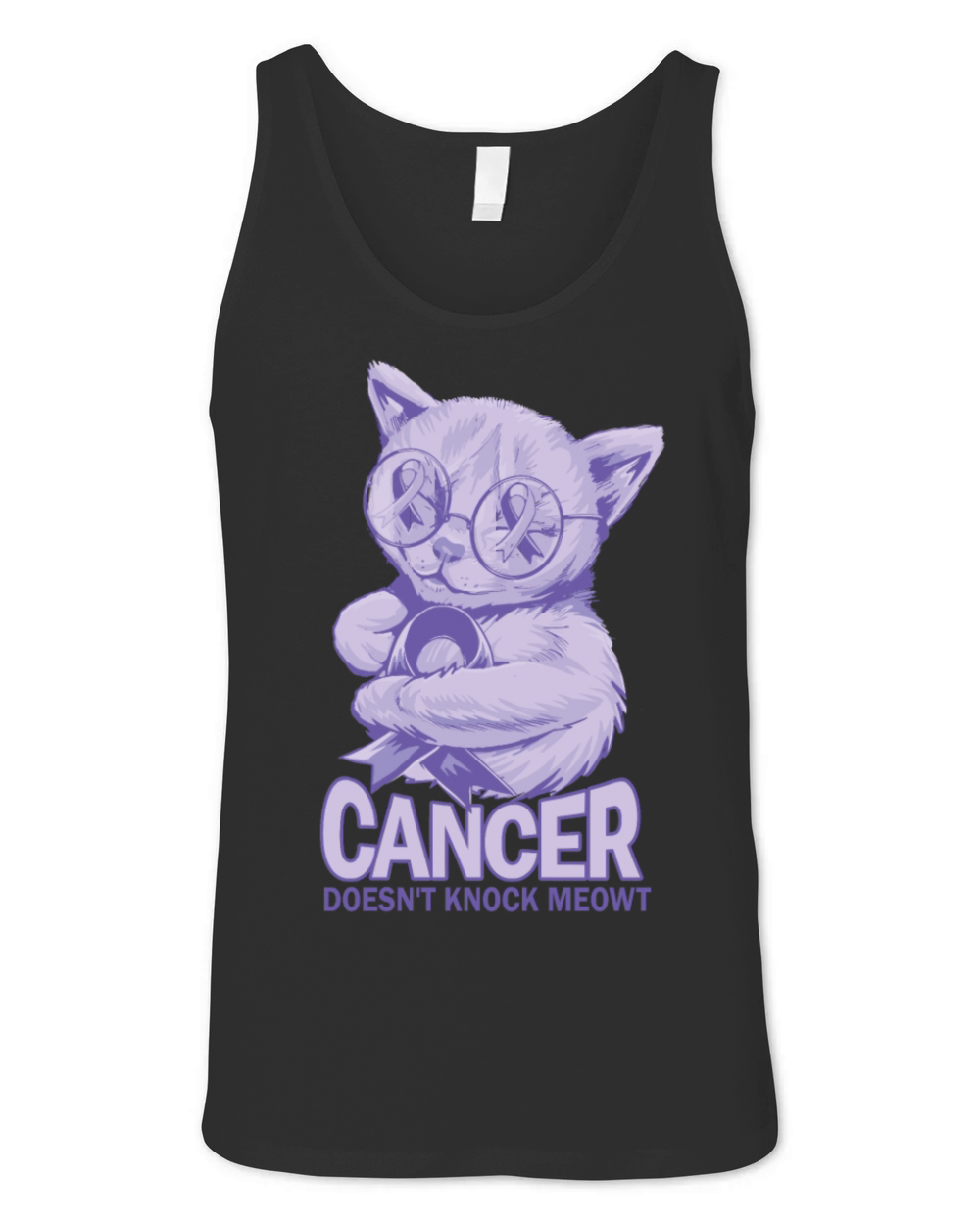 Cancer Doesnt Knock Esophageal Cancer Unisex Jersey Tank