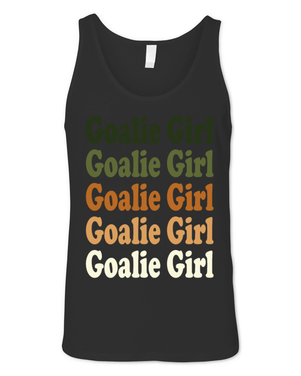 Goalie Girl Repeat natural Unisex Jersey Tank