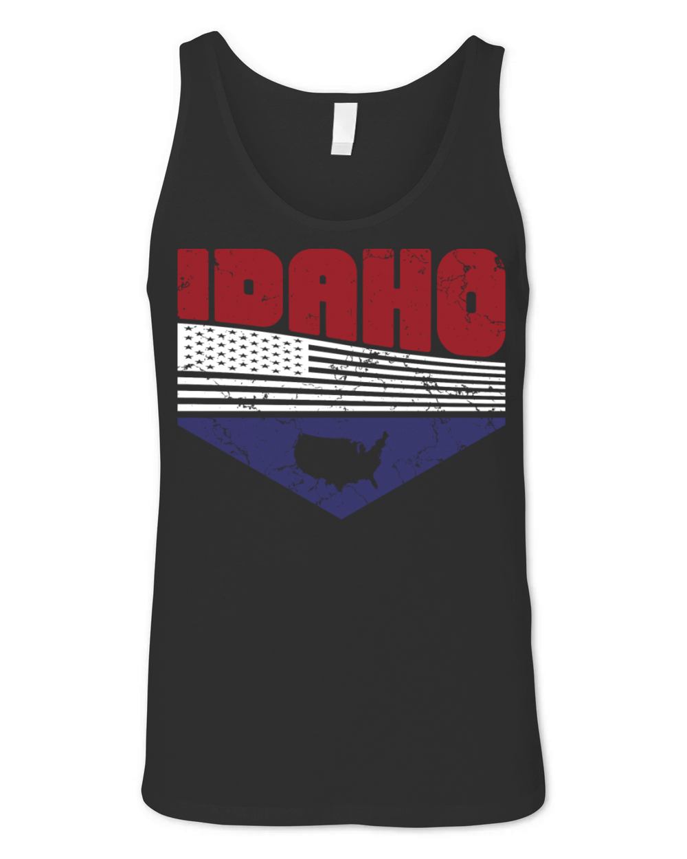 Retro Vintage Idaho Usa Unisex Jersey Tank