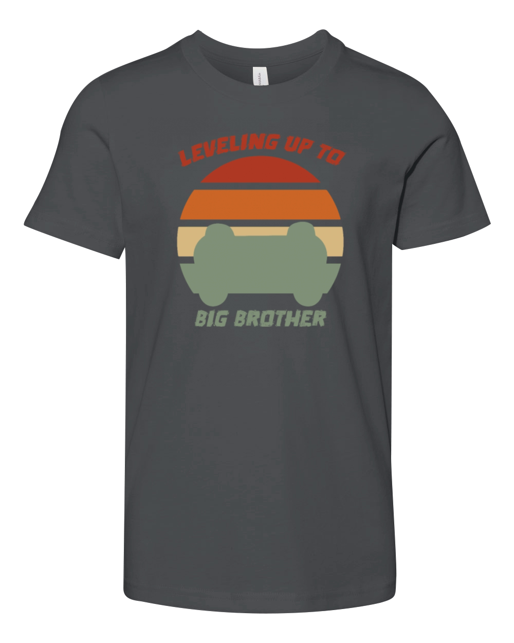 Vintage Leveling Up To Big Brother Video Game Youth Unisex Jersey Tee