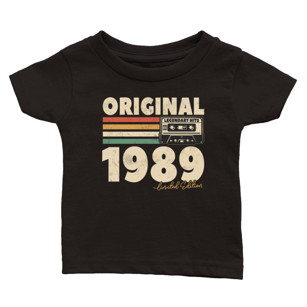 Vintage 1989 Birthday Gift Classic Baby Crewneck T-shirt