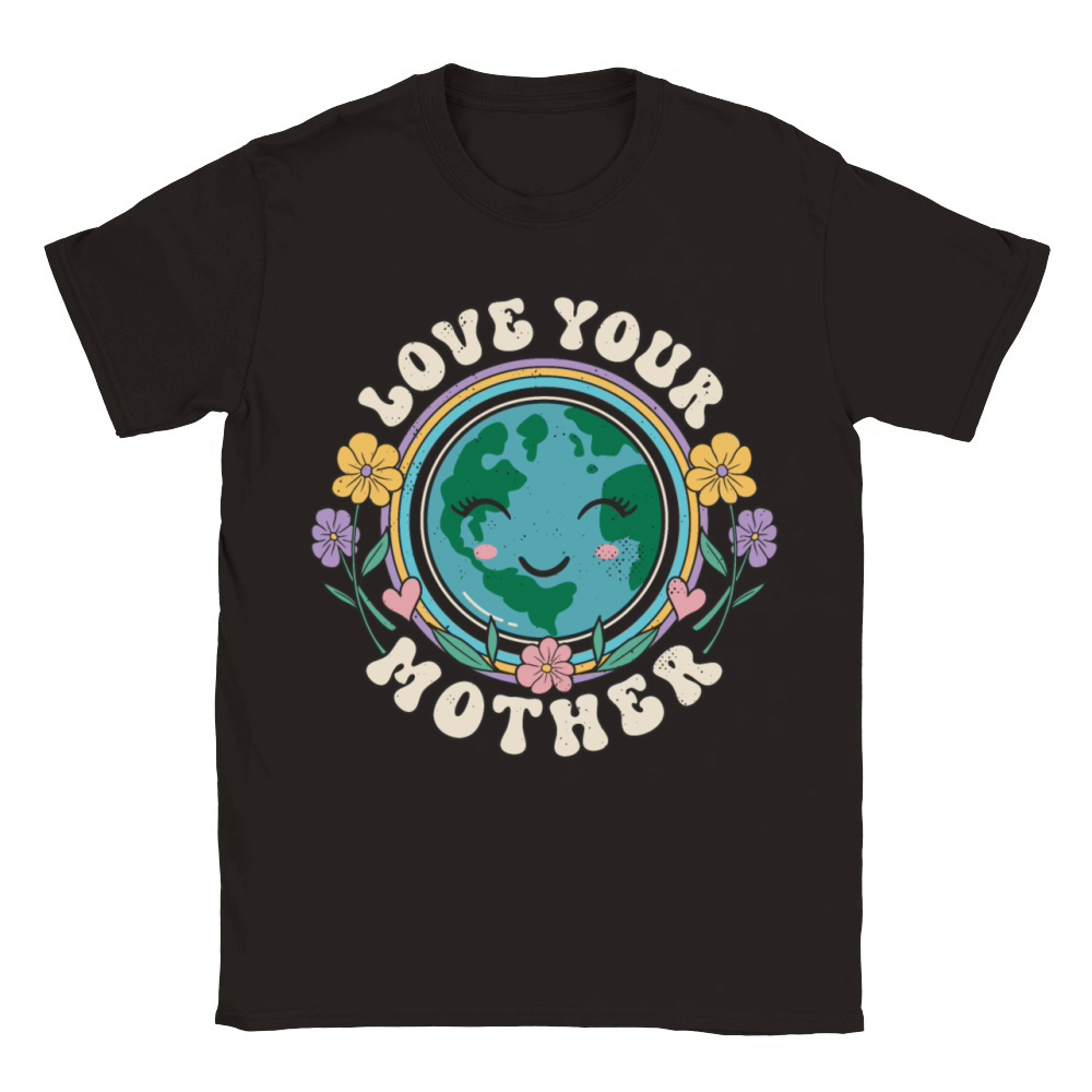 Earth Day Love Your Mother Gift Idea Classic Kids Crewneck T-shirt