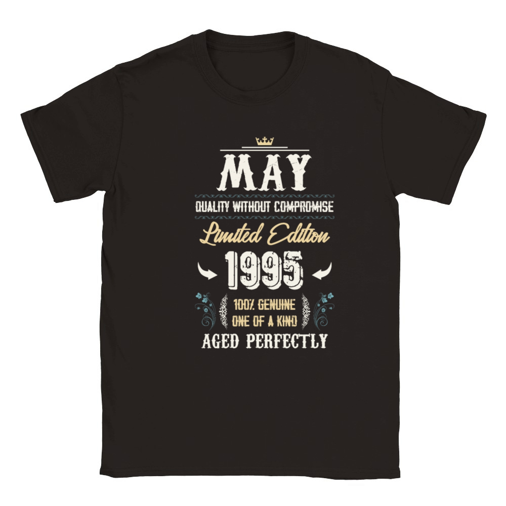 May 1995 Vintage Birthday Present Classic Kids Crewneck T-shirt