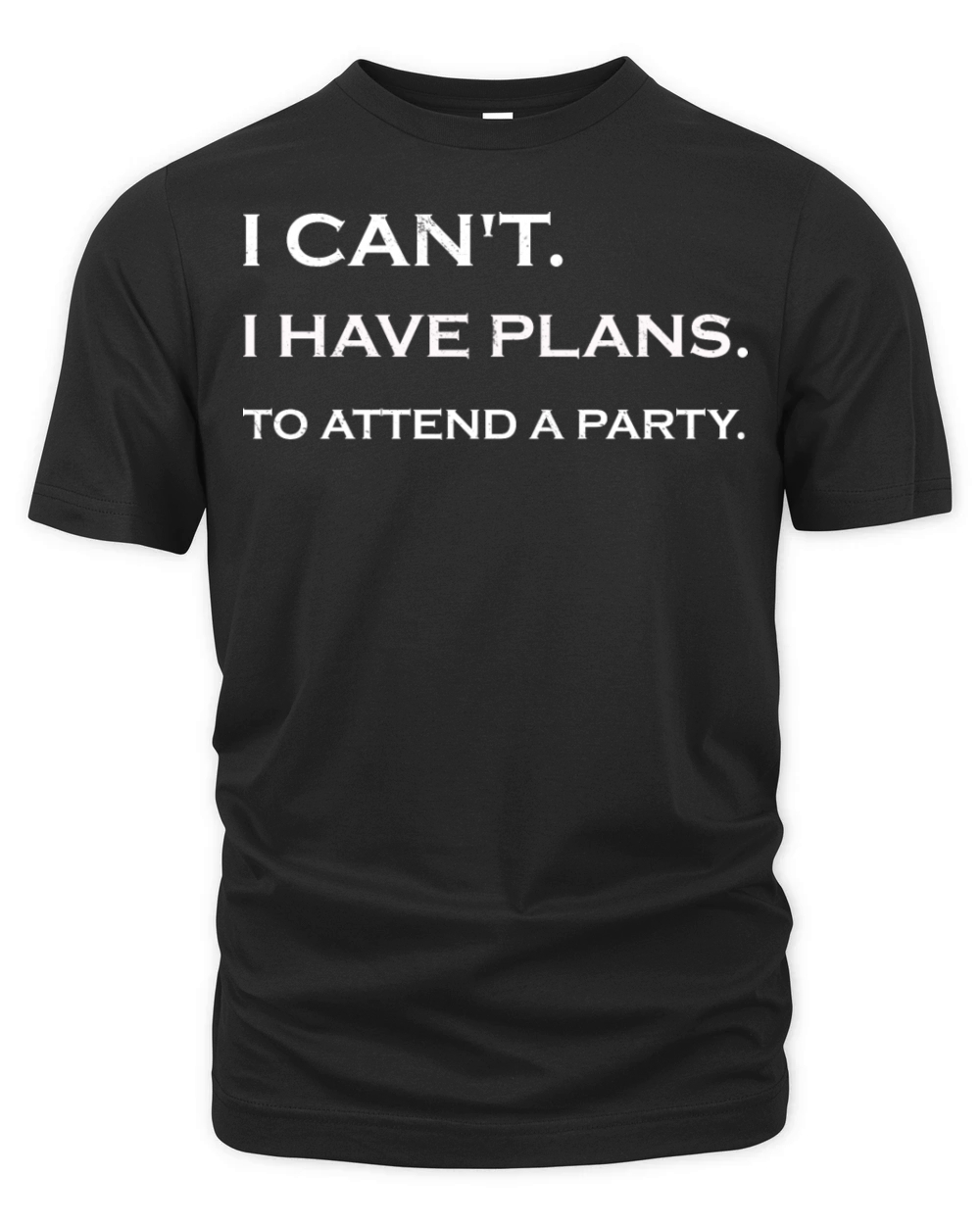 Plans to go to a party Organic Unisex T-shirt